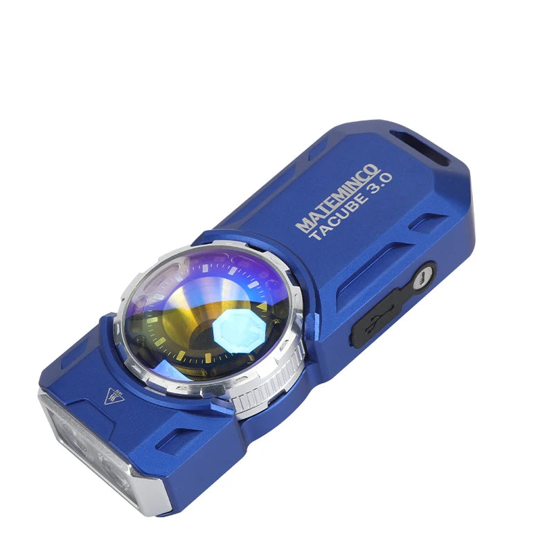 3.0 EDC RGB 1550lm Type-C Rechargeable Long Throw UV Tactical LED Torch Flashlight