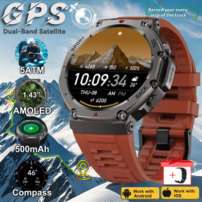 T-Rex 3 Built-in Dual-band GPS Smart Watch
