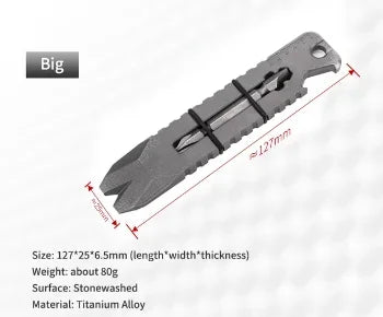 NEW mini Titanium alloy pry bar outdoor EDC multifunctional pry bar