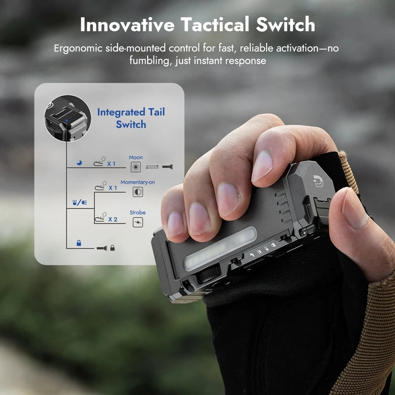 X4 EDC Flashlight 1500 Lumens  RGB Torch