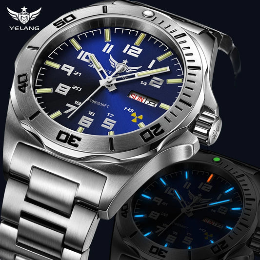 V1019 Brand 44MM Men Watch NH36 100M PROFESSIONAL Deep Diving  Automatic Watch Sapphire Lens