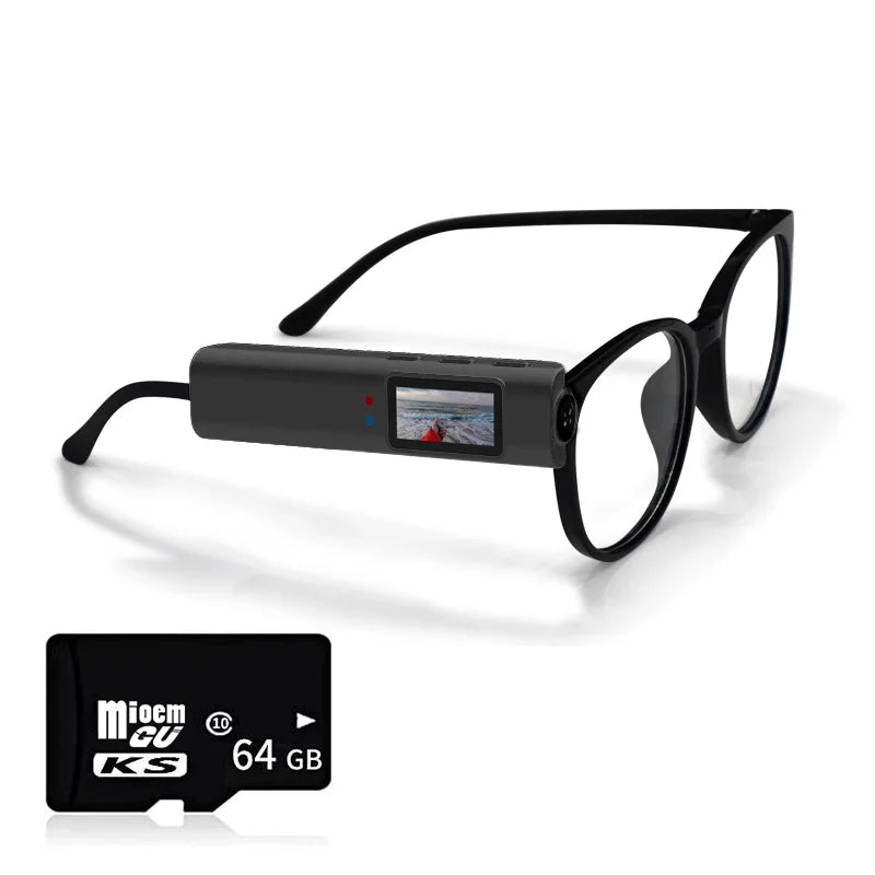 Xion 4K Mini FPV Eyeglasses Attachment  Micro-camera HD WiFi Intelligent Headset Glasses