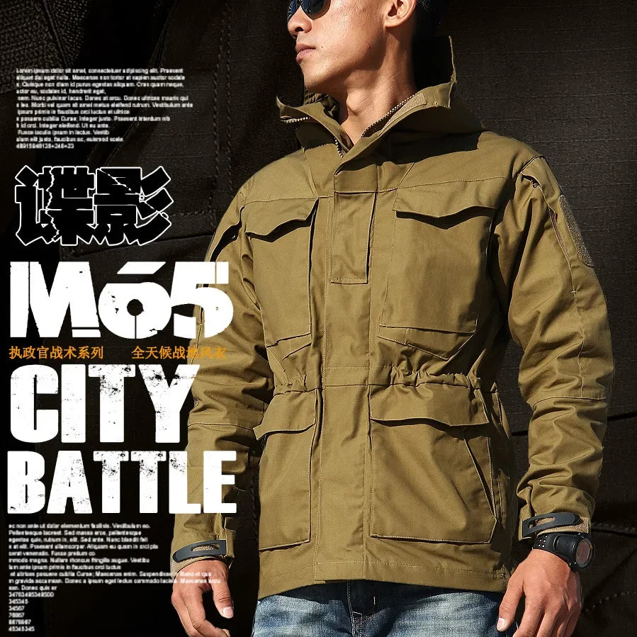 M65 UK US Army Clothing Casual Tactical Windbreaker Field Jacket