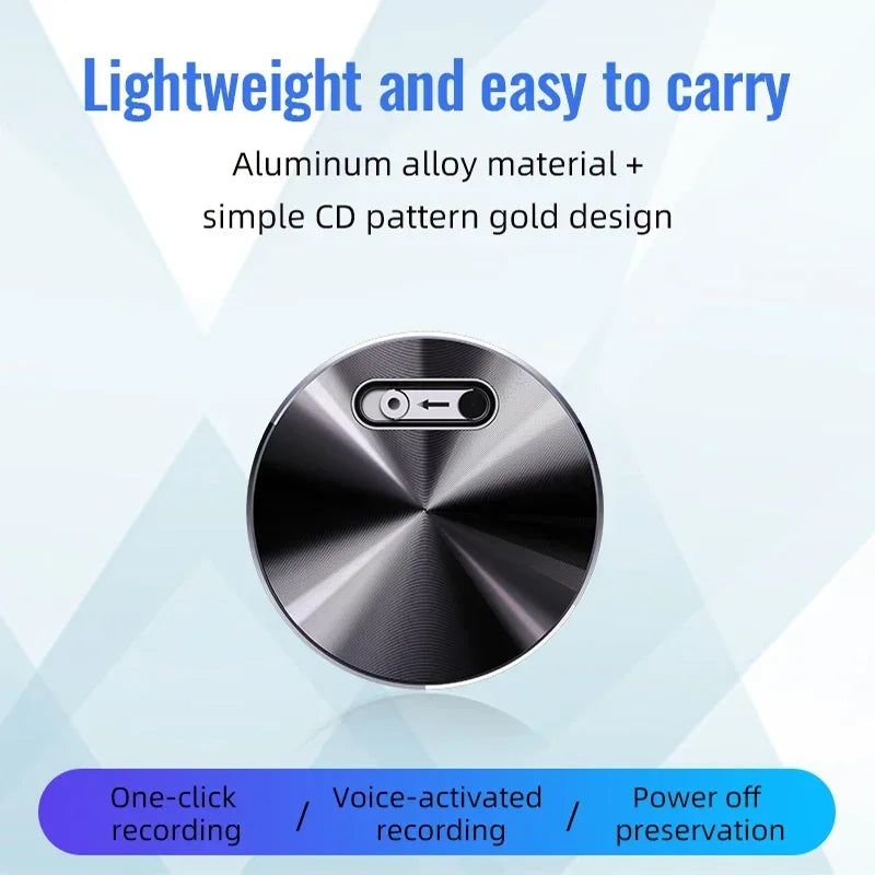 Built-in Magnet Mini Voice Activated Recorder Small Digital Audio Recording Device Sound Dictaphone