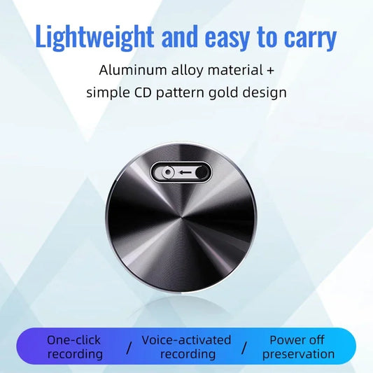 Built-in Magnet Mini Voice Activated Recorder Small Digital Audio Recording Device Sound Dictaphone