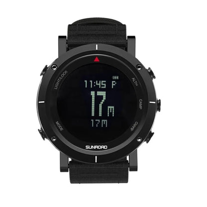 SUNROAD FR853B Series Outdoor Mountain Climbing Off-Road Fishing Calorie Watch COMPASS+World TIME+SUNRISE+BAROMETER+ALTITUDE
