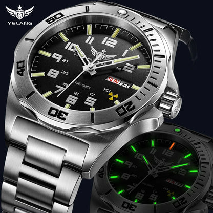 V1019 Brand 44MM Men Watch NH36 100M PROFESSIONAL Deep Diving  Automatic Watch Sapphire Lens
