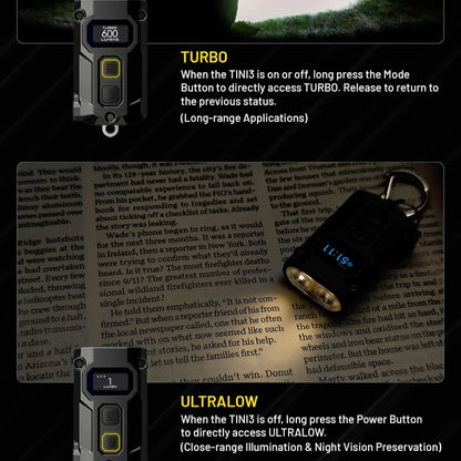 Nitecore TINI3 Keychain Flashlight 2025 Pocket Flashlight