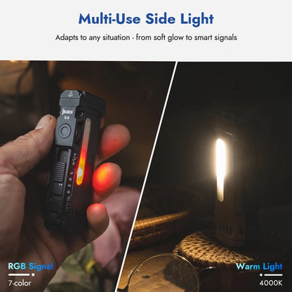 X4 EDC Flashlight 1500 Lumens  RGB Torch