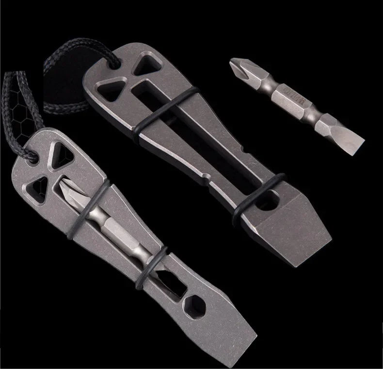 NEW mini Titanium alloy pry bar outdoor EDC multifunctional pry bar