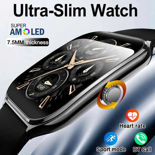 2025 New Ultra Thin Smart Watch 1.96"AMOLED 368*448 HD Display