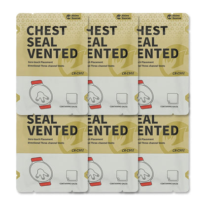 RHINO RESCUE Vent Chest Seal Twin Pack,Trauma Dressing Kit