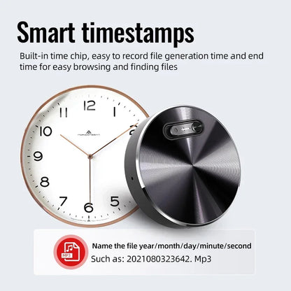 Built-in Magnet Mini Voice Activated Recorder Small Digital Audio Recording Device Sound Dictaphone