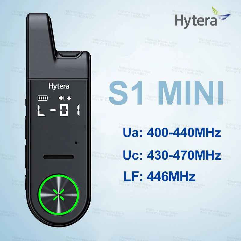HYTERA S1 Mini 400-440/430-470/446MHz Ultra-thin Compact 2-Way