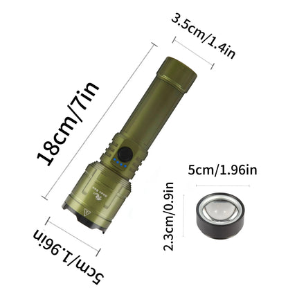 3000LM Outdoor Zoom Waterproof Flashlight