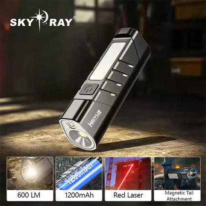 SKYRAY SM55 600Lumen EDC Flashlight  USB C Rechargeable Torch