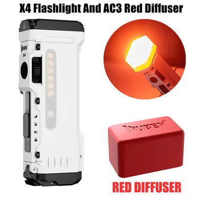 X4 EDC Flashlight 1500 Lumens  RGB Torch