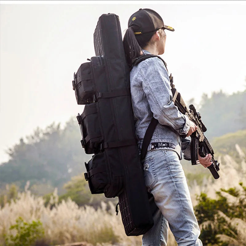 YAKEDA Tactical Gun Bag Nylon Rifle Backpack