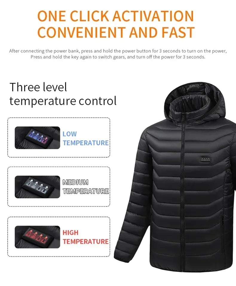 2025 Winter 21 Areas Heating Jacket Unisex