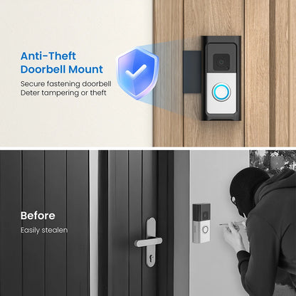 Stainless Steel Video For No Required Doorbell Mount With Theft Apartment Ring Video Doorbell Compatible With Ring