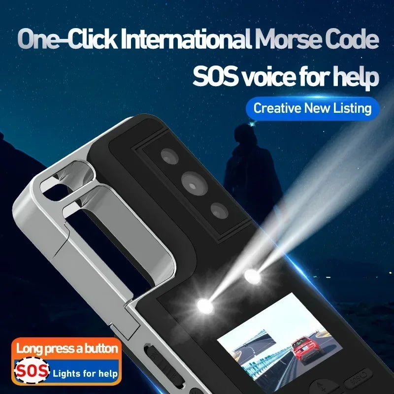 2K HD Mini Camera Keychain Outdoor Lighting Camcorder 1080P Sports Cam Motorcycle Riding Waterproof Back Clip Video Recorder DV