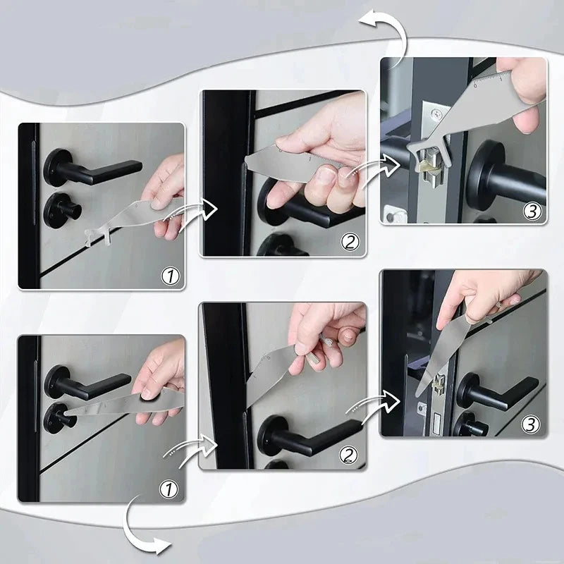 1PCS Multi-Purpose Lever Tool Stainless Steel Durable Pry Bar Hand Tool for Firefighter/Police