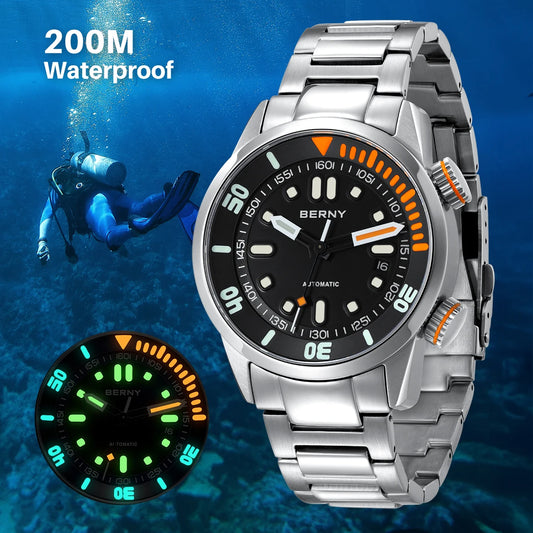 Automatic Dive Watch for Men Super Luminous Original Design