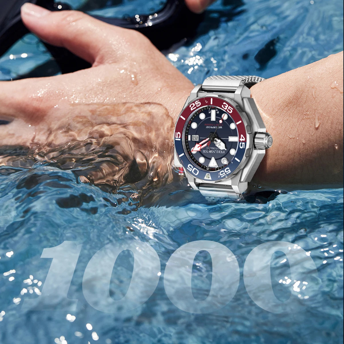 FeelNever New Top brand Men Luxury Watch 1000m