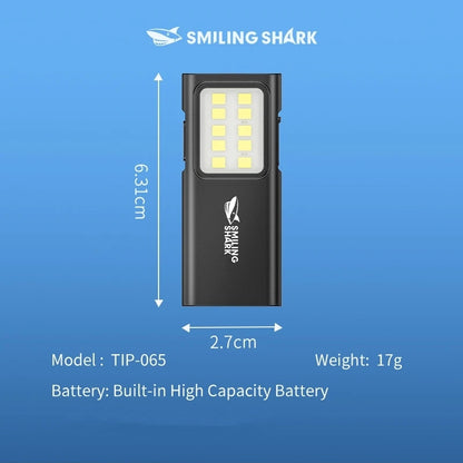 Smiling Shark TIP065 Mini Rechargeable Worklight,COB Floodlight Pocket Flashlight,with Clip