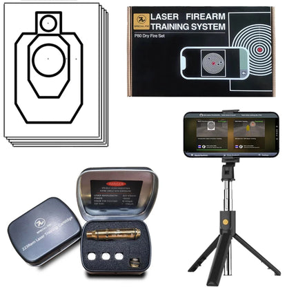 Dry fire training systems, indoor and outdoor laser detection training kit