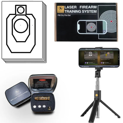 Dry fire training systems, indoor and outdoor laser detection training kit