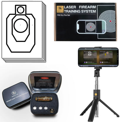 Dry fire training systems, indoor and outdoor laser detection training kit