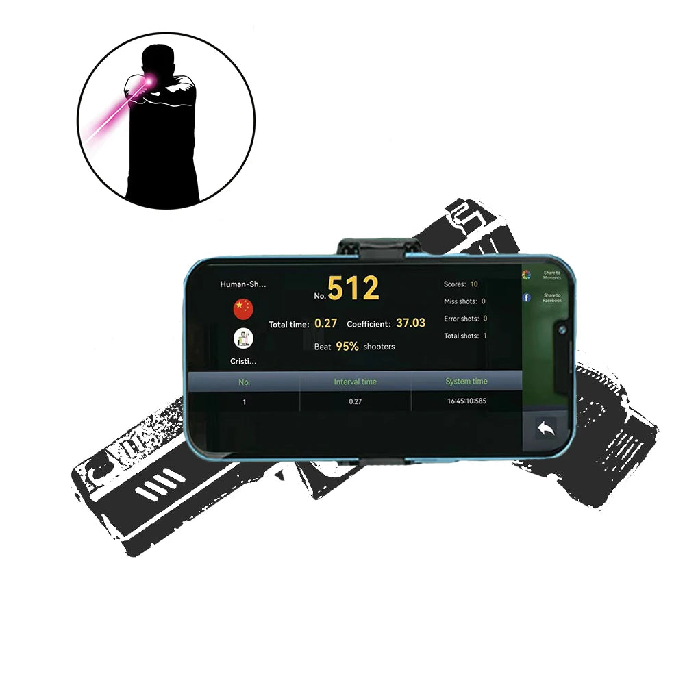 Dry fire training systems, indoor and outdoor laser detection training kit