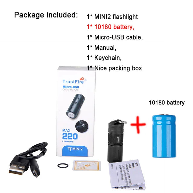 Trustfire Mini2 Rechargeable Mini Led Flashlight