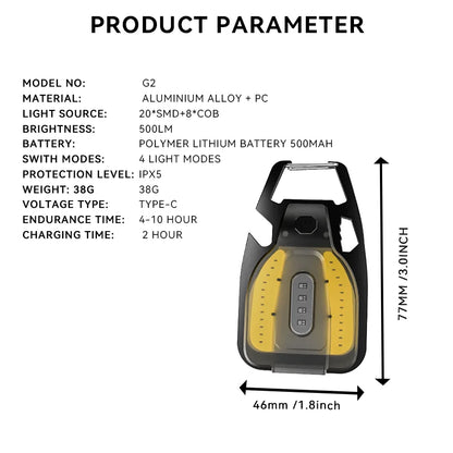 Powerful 500 Lumen WARSUN Flashlight: Compact, Durable, and Perfect for All Outdoor Adventures!
