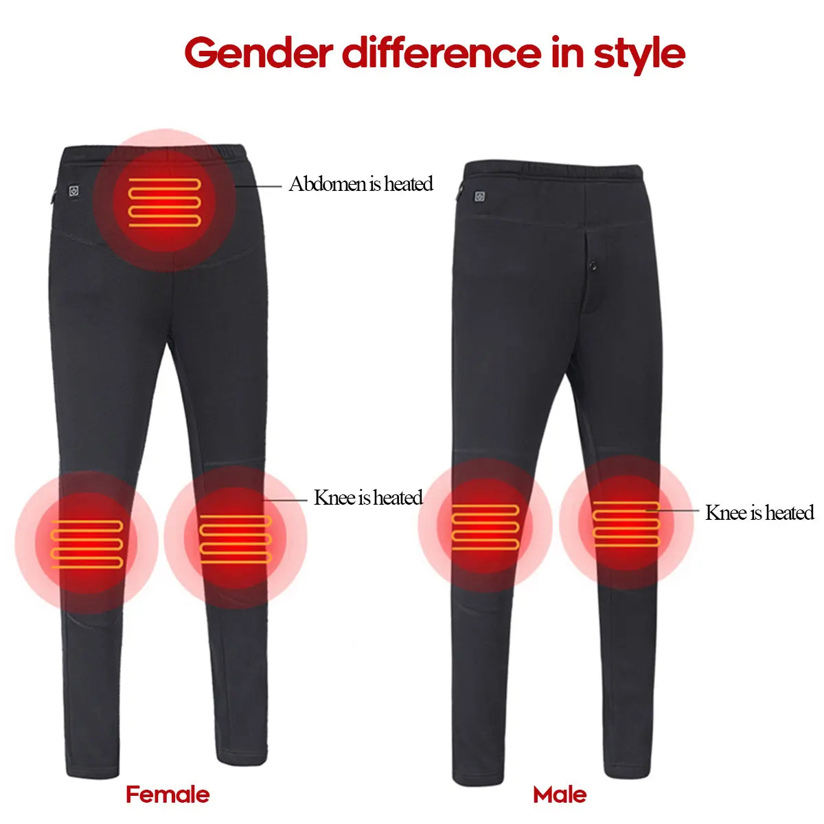 Winter Outdoor Hiking Heating Trousers