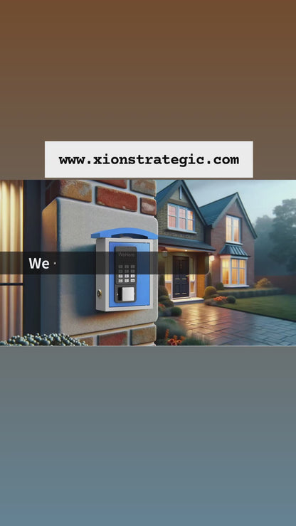 Password Remote Control Key Lock Box Wall Mount with Key Drop Slot Key Storage Box Smart Key Safe OTP/APP Bluetooth/Code Unlock