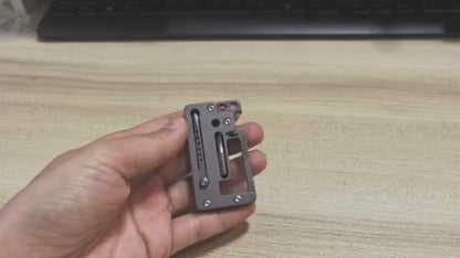 5 IN 1 Titanium Alloy Keychain Folding Multifunction EDC Tool