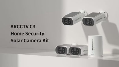 2025 ARCCTV 4MP Wifi Solar Power CCTV System